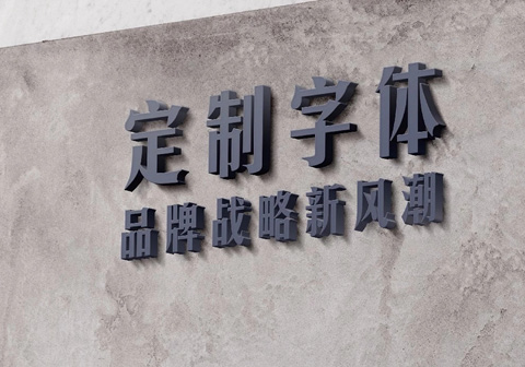 【定制字體】品牌戰(zhàn)略新風潮~